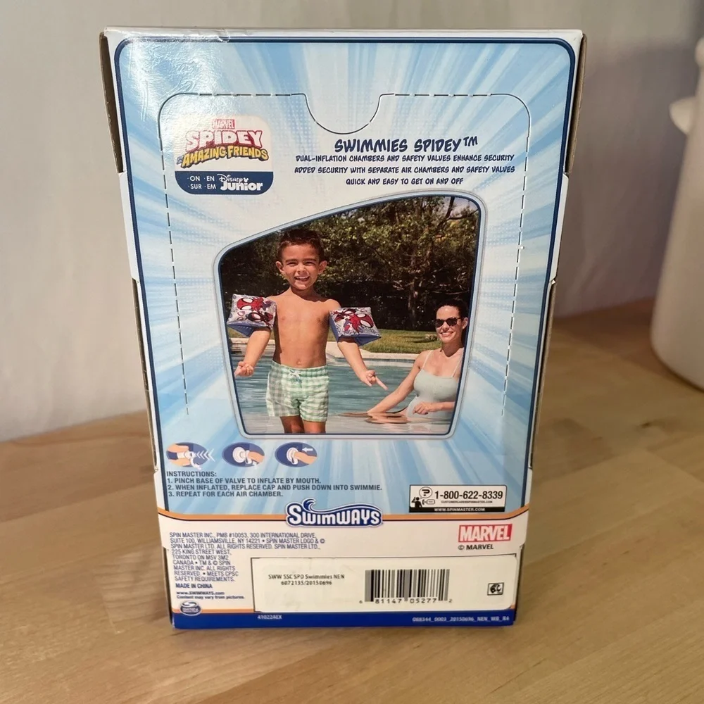 Marvel Spidey Amazing Friends Swimways Floaties - Red and Blue